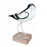 Hand Carved Wooden Avocet Preening | Hand Carved Birds | Bird Carving