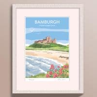 Bamburgh Northumberland |Coastal Art Print | Fiona Horan