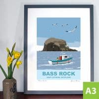 Bass Rock, Scotland - Art Print | Coastal Art Print | Fiona Horan