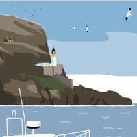 Bass Rock, Scotland - Art Print | Coastal Art Print | Fiona Horan