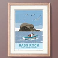 Bass Rock, Scotland - Art Print | Coastal Art Print | Fiona Horan