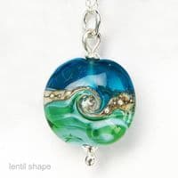 Beach Babe Necklace | Deep Blue Sea | Julie Fountain