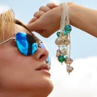 Beach Babe Necklace | Deep Blue Sea | Julie Fountain