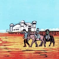 Beach Donkey | Coastal Art Print | Fiona Horan