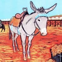 Beach Donkey | Coastal Art Print | Fiona Horan