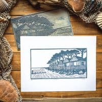 Beach Huts in the Gloaming Print | Chris Taylor
