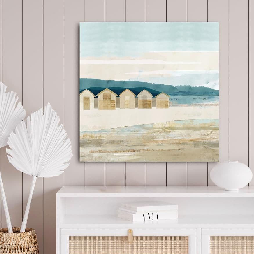 Beach Huts - Large Canvas Print