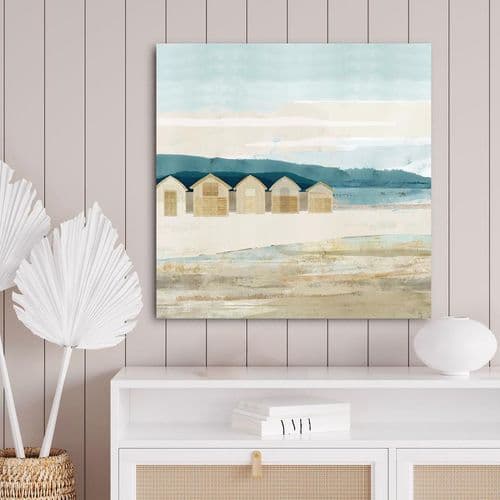 Beach Huts - Large Canvas Print