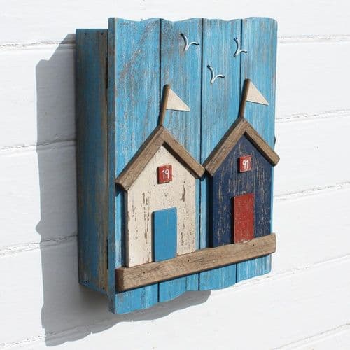 Beach Huts - Wall Mounted Key Box Holder