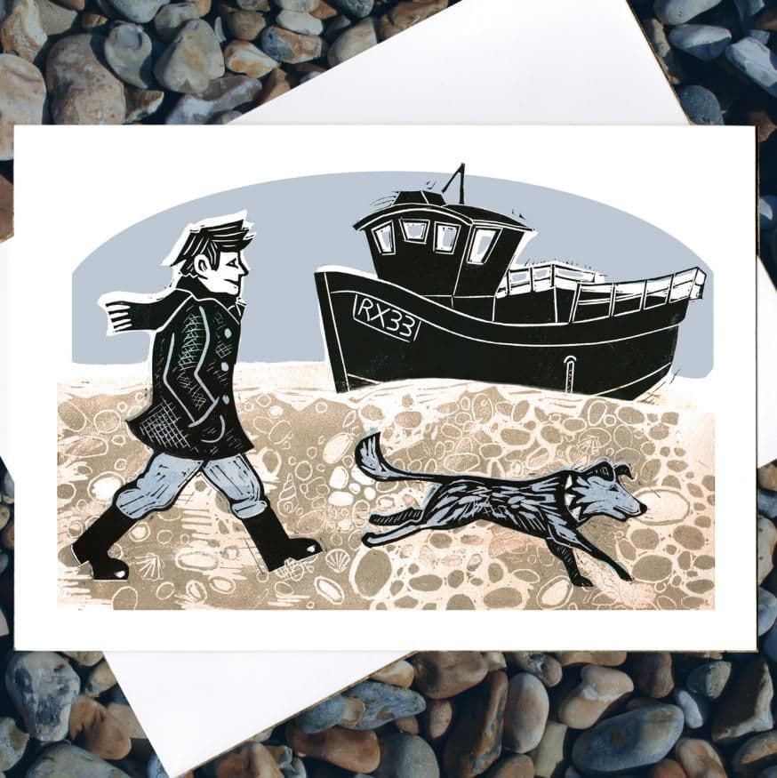 Beach Walk - Coastal Card