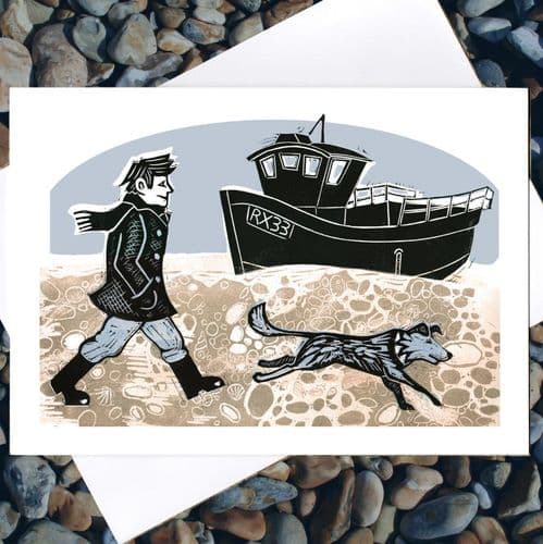 Beach Walk - Coastal Card