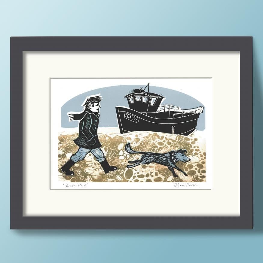 Beach Walk - Hand-Signed Art Print