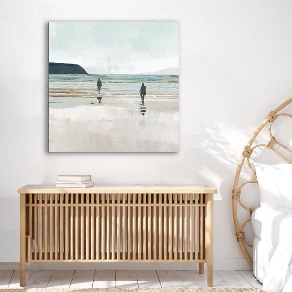 Beach Walk |Large Canvas Print | Flora Kouta