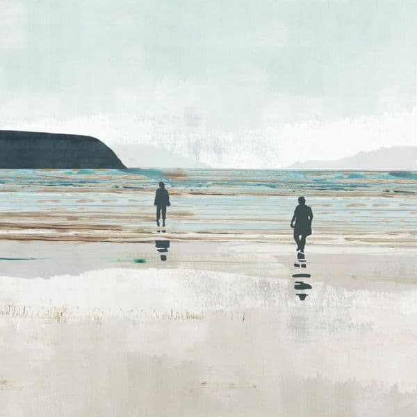 Beach Walk |Large Canvas Print | Flora Kouta