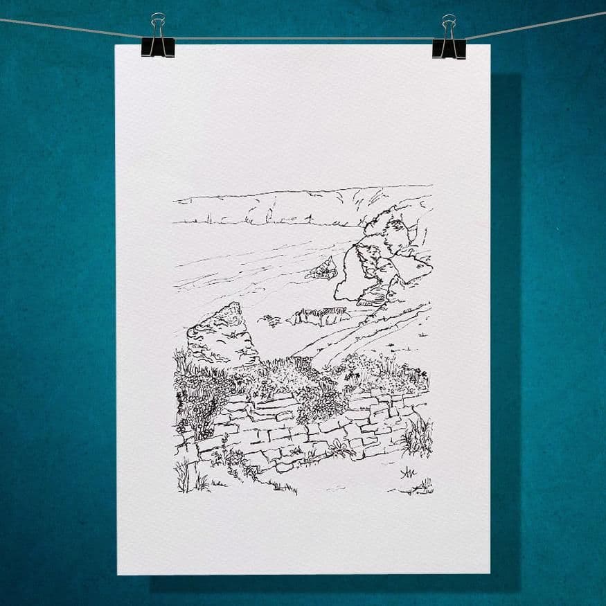 Bedruthan Beach, Cornwall – Limited Edition Print