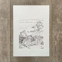Bedruthan Beach, Cornwall | Original Hand Drawn Illustration | Alison Collins