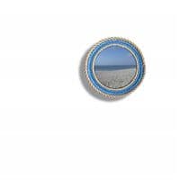 Blue & Beige Recycled Rope Mirror | Wall Mirror | Rachel White