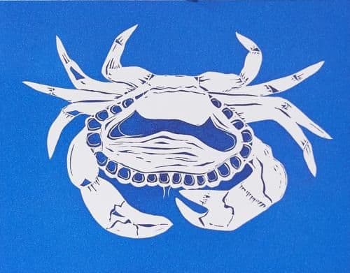 Blue Crab Coastal Card