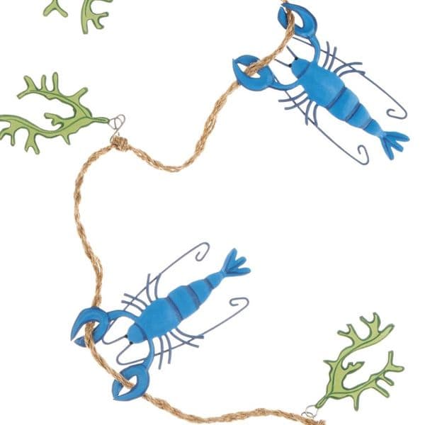 Blue Lobster Garland | Garland Decoration | Coastal Decor