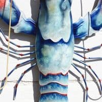 Blue Lobster - Metal Wall Hanging