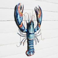 Blue Lobster - Metal Wall Hanging