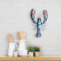 Blue Lobster - Metal Wall Hanging