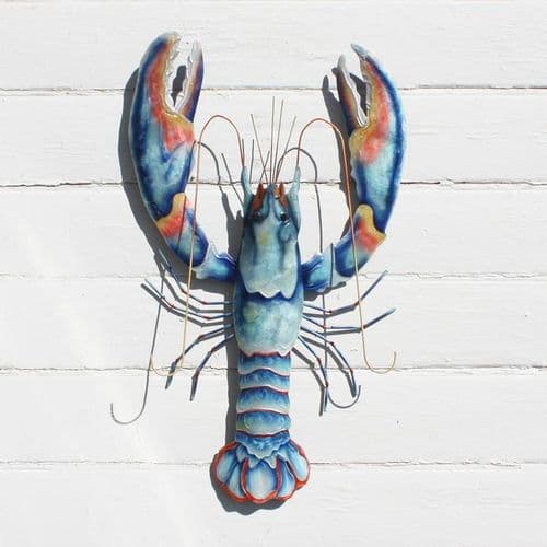 Blue Lobster - Metal Wall Hanging