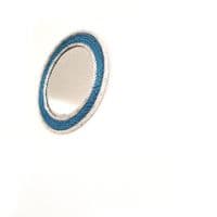 Blue & Pearl Recycled Rope Mirror | Wall Mirror | Rachel White
