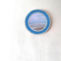 Blue & Pearl Recycled Rope Mirror | Wall Mirror | Rachel White