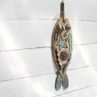 Blue Starfish Fish | Wall Art Hanging | Coastal Art | Laurence Henry