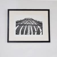 Boatbuilding Linocut Print | Steve Duffy