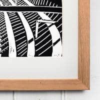 Boatbuilding Linocut Print | Steve Duffy