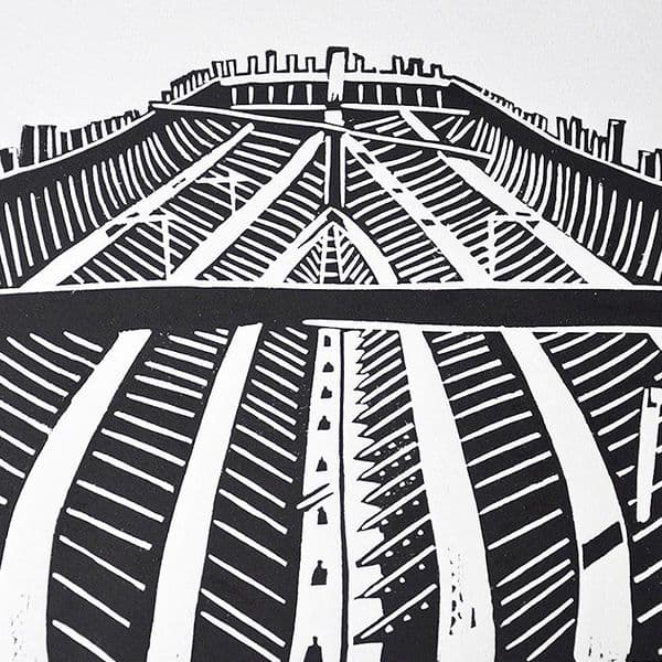 Boatbuilding Linocut Print | Steve Duffy