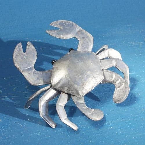 Bright Metal Tin Crab