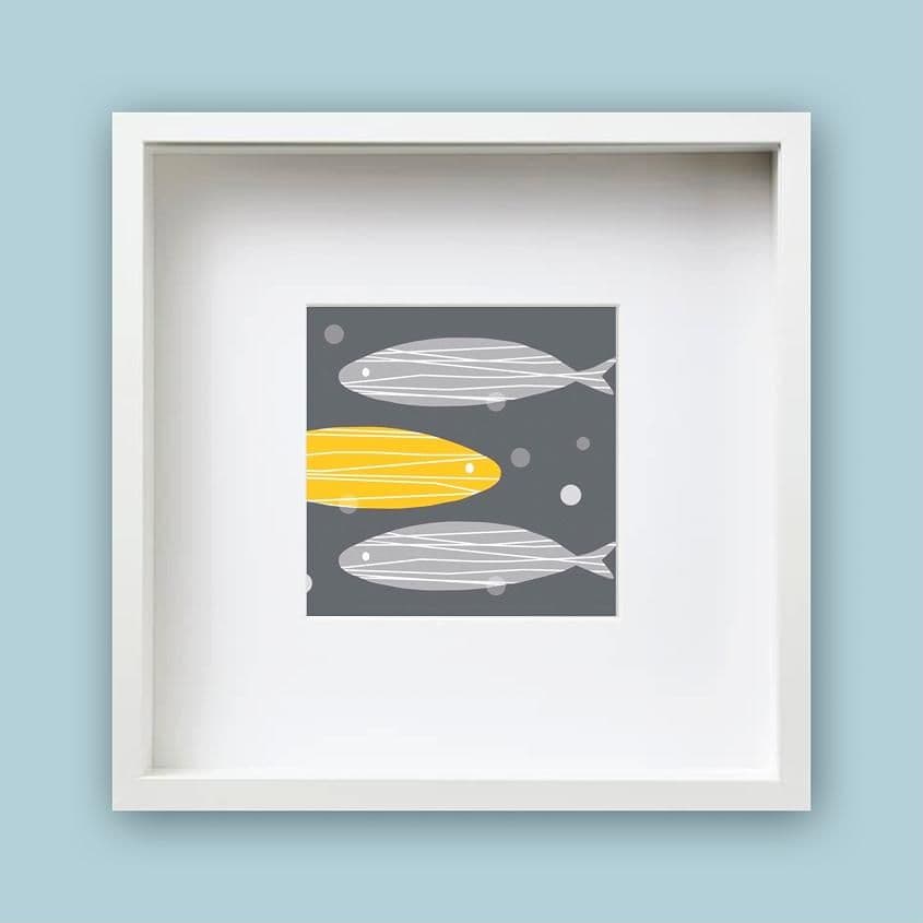 Bubble Fish - Framed Print