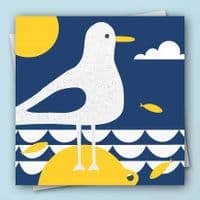 Buoy and Gull | Coastal Greeting Card | Jo Thearle