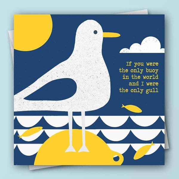 Buoy and Gull | Coastal Greeting Card | Jo Thearle
