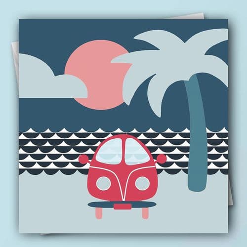 Campervan Coastal Card