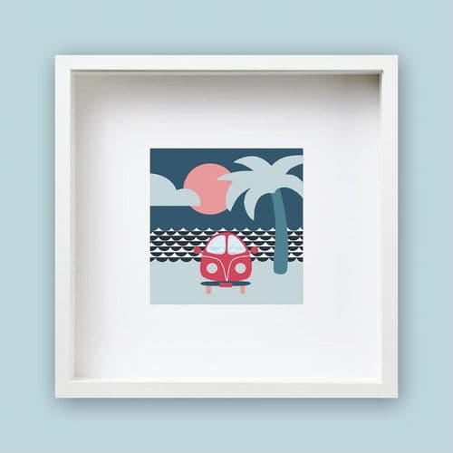 Campervan - Framed Print