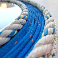 Chapmans Pool  Blue Fishing Rope Mirror | Wall Mirror | Rachel White
