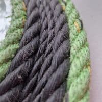 Charcoal & Seaweed Green Recycled Rope Mirror | Wall Mirror | Rachel White