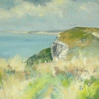 Cliff Path , Isle of Wight  | Art Print | Becky Samuelson