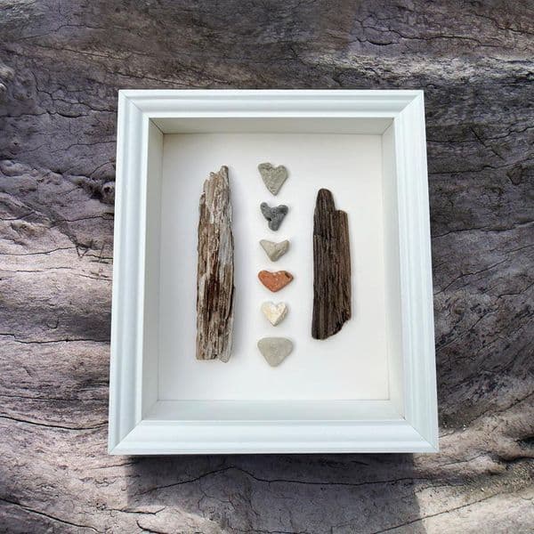 Coastal Box Frame Number 32 | Pebble Picture | Peter Clayton