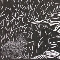 Coastal Path | Woodcut Print | Valerie Sims