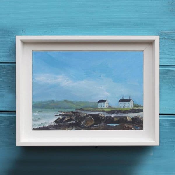 Coastguards Cottages | Original Coastal Painting | Tracy McKenna