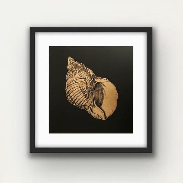 Conch Shell | Linocut Print | Amy Cundall