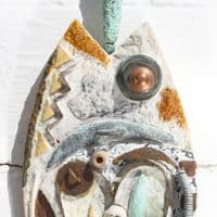 Copper Heart Fish | Wall Art Hanging | Coastal Art | Laurence Henry