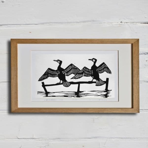 Cormorants | Linocut | Lino Print