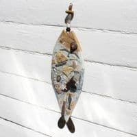 Cornish Fish Harbour | Wall Art Hanging | Coastal Art | Laurence Henry