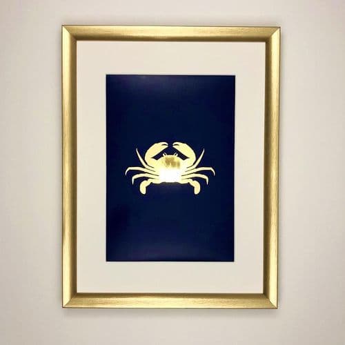 Crab - Gold Foil Art Print